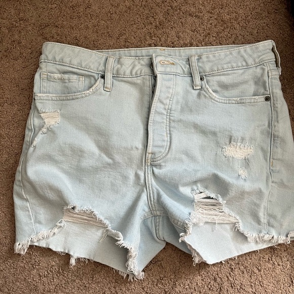 Button Fly OG Straight Cut Off Shorts - Picture 2 of 8